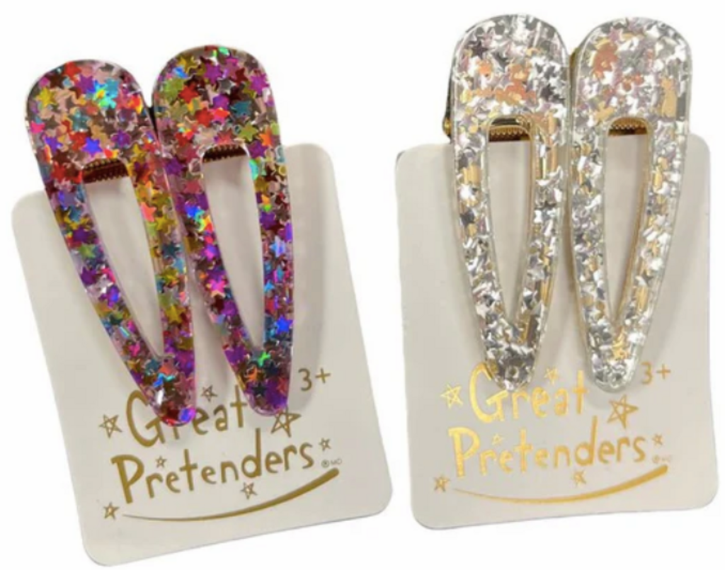 Pinces cheveux - gel sparkle