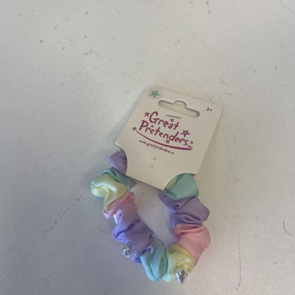 Pastel Rainbow Scrunchie
