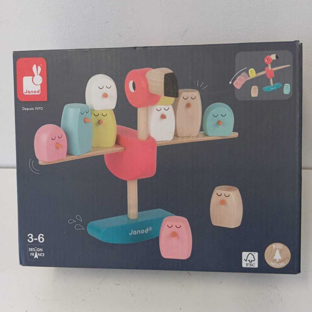 Jeu d'équilibre flamand rose